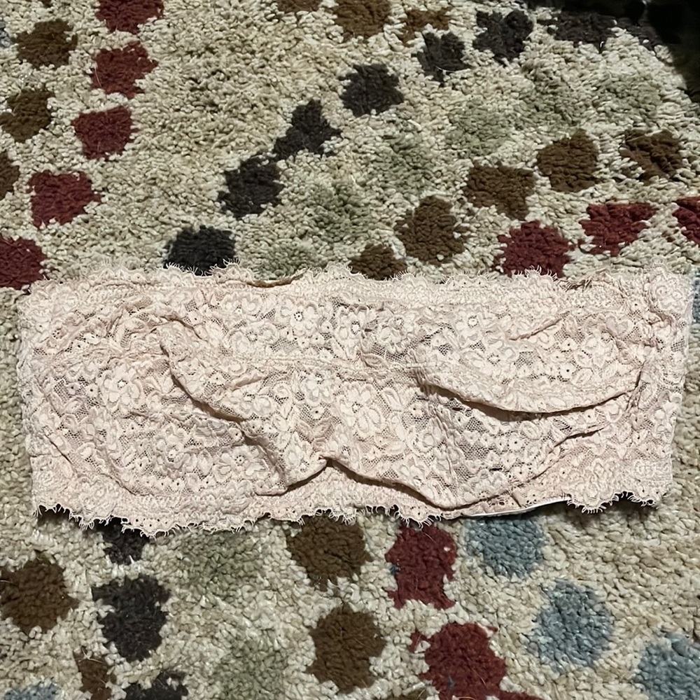 Nude colored lace bandeau from Aerie for women in size 34DDD